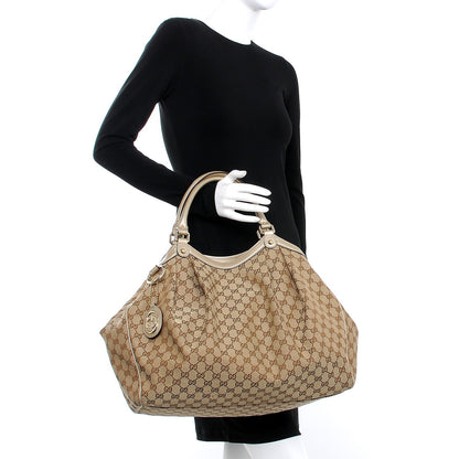 Gucci Monogram Large Sukey Tote Champagne 2 of 10
