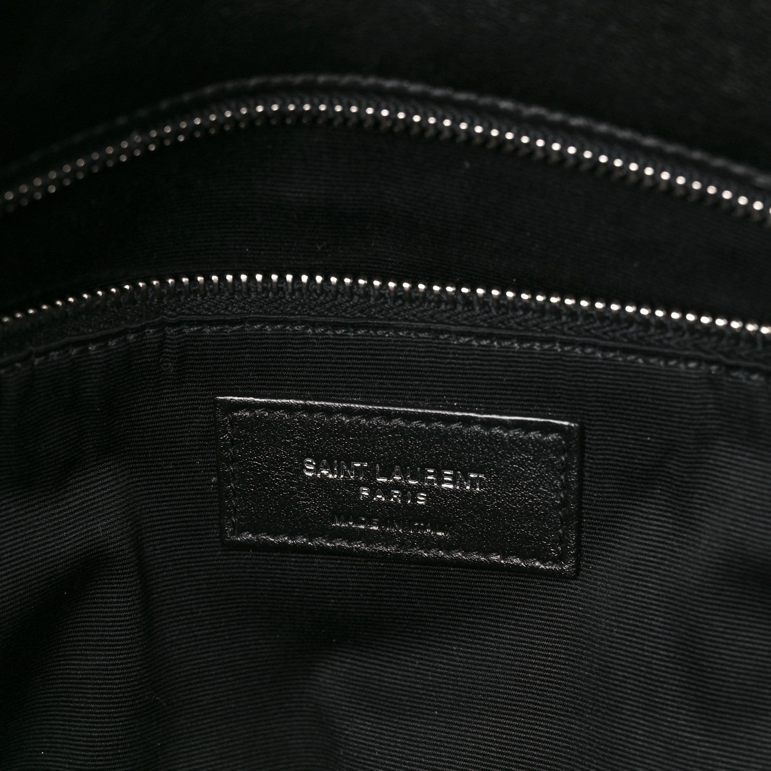 Saint Laurent Lambskin Quilted Medium Loulou Puffer Monogram Chain Satchel Black 6 of 11