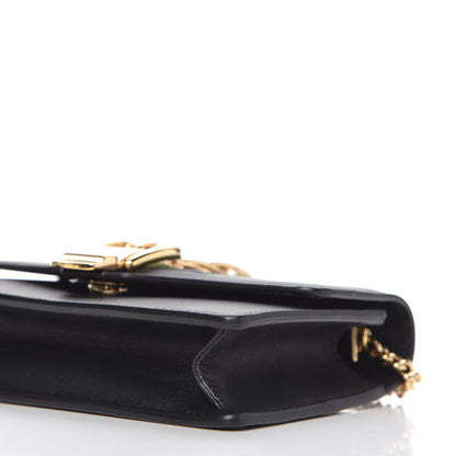 Gucci Calfskin Super Mini Sylvie Chain Shoulder Bag Black 7 of 10