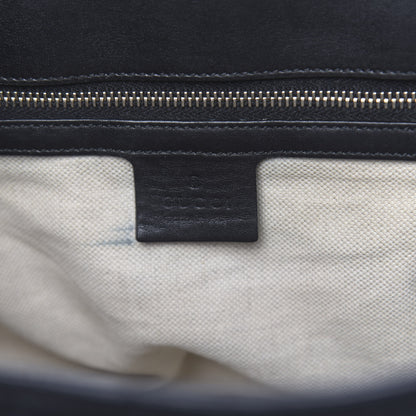 Gucci Guccissima Large Emily Chain Shoulder Bag Black 6 of 14