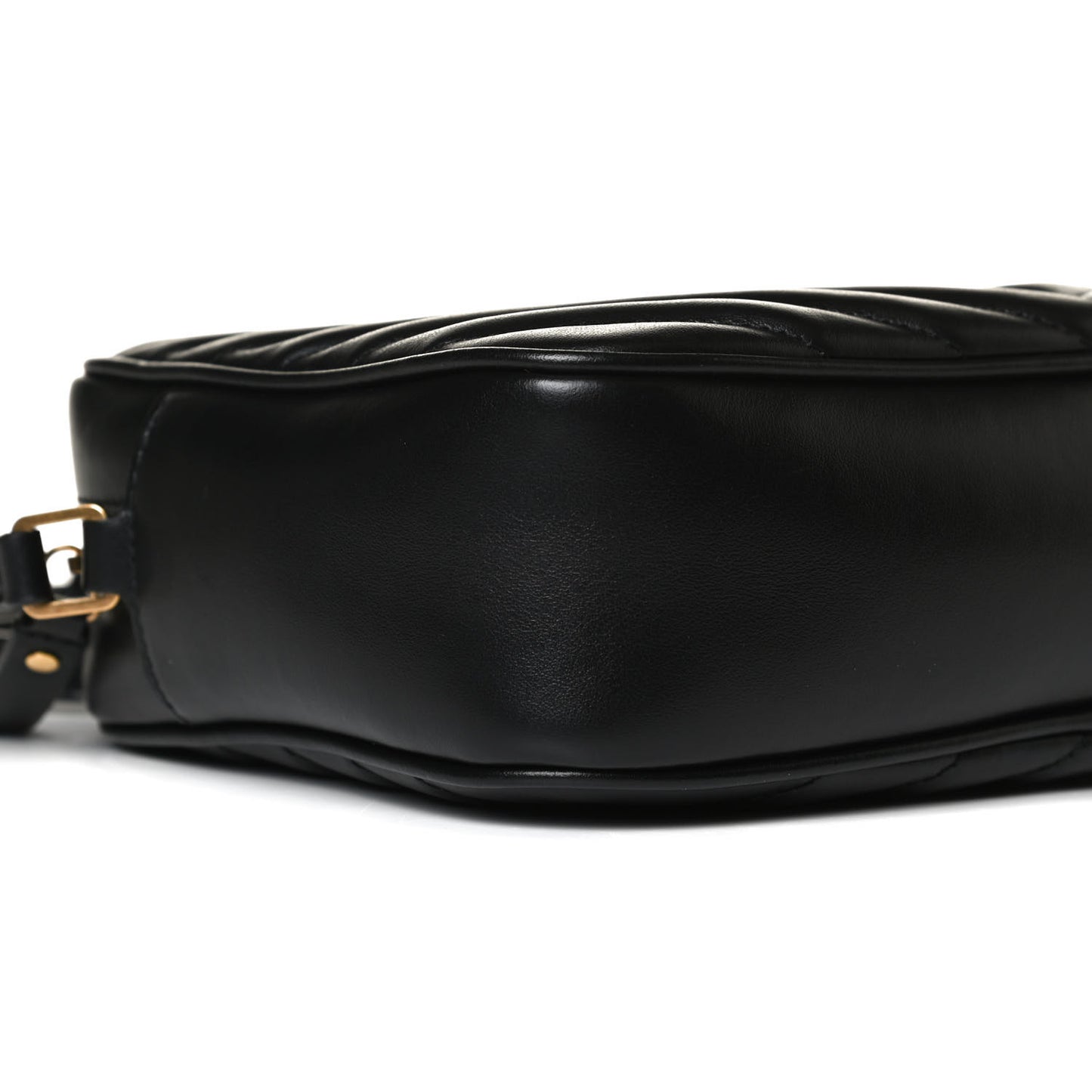 Calfskin Matelasse Monogram Lou Camera Bag Black