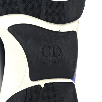 Christian Dior Technical Mesh Calfskin Mens B22 Sneakers 45 Blue Black 6 of 15