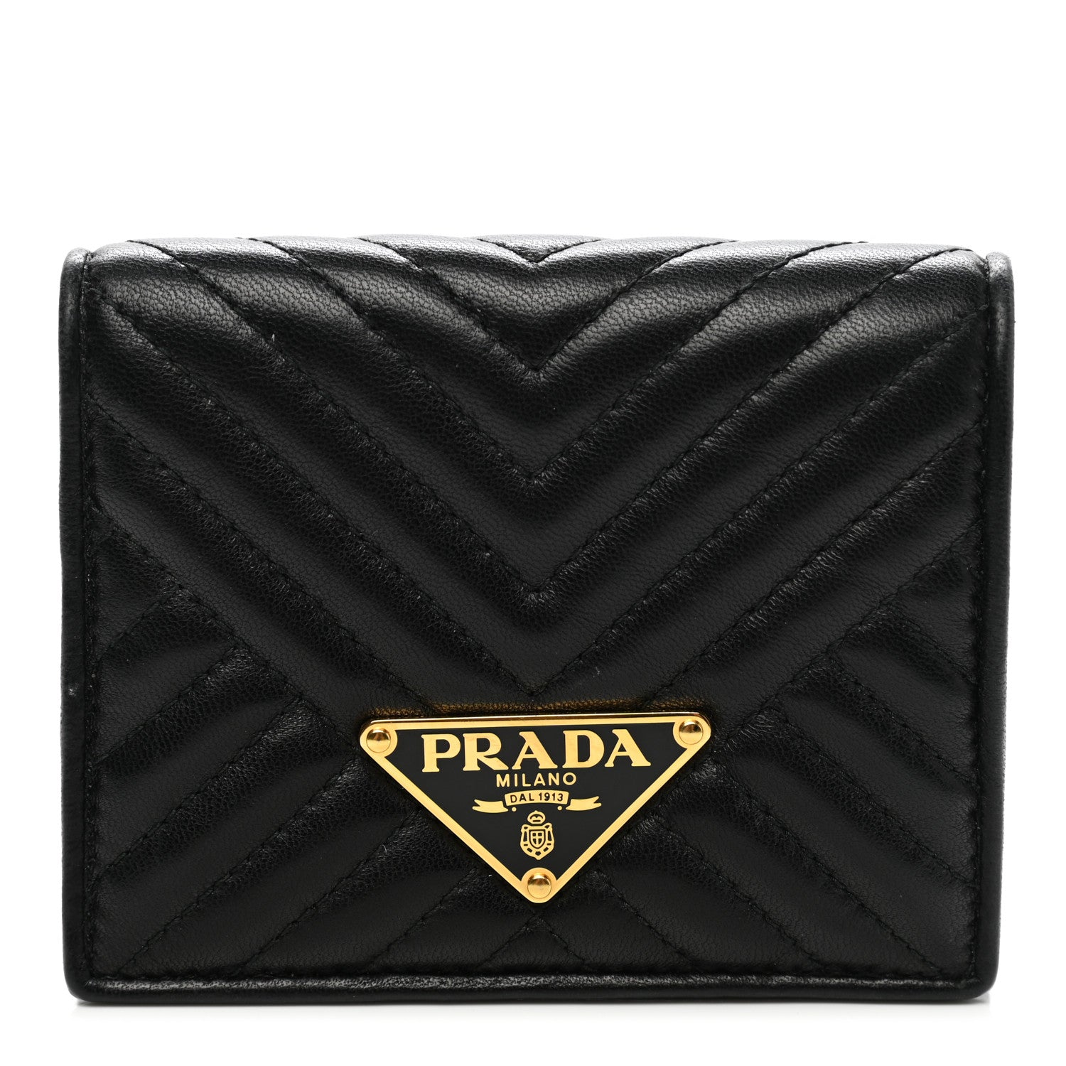 Prada Nappa Impunture Diagramme Wallet Black 1 of 9