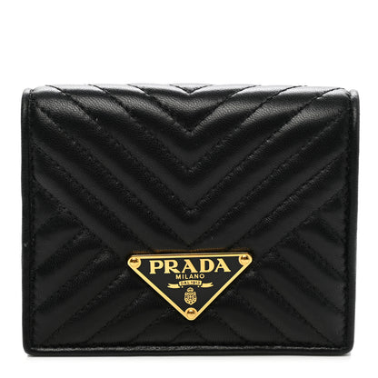 Prada Nappa Impunture Diagramme Wallet Black 1 of 9