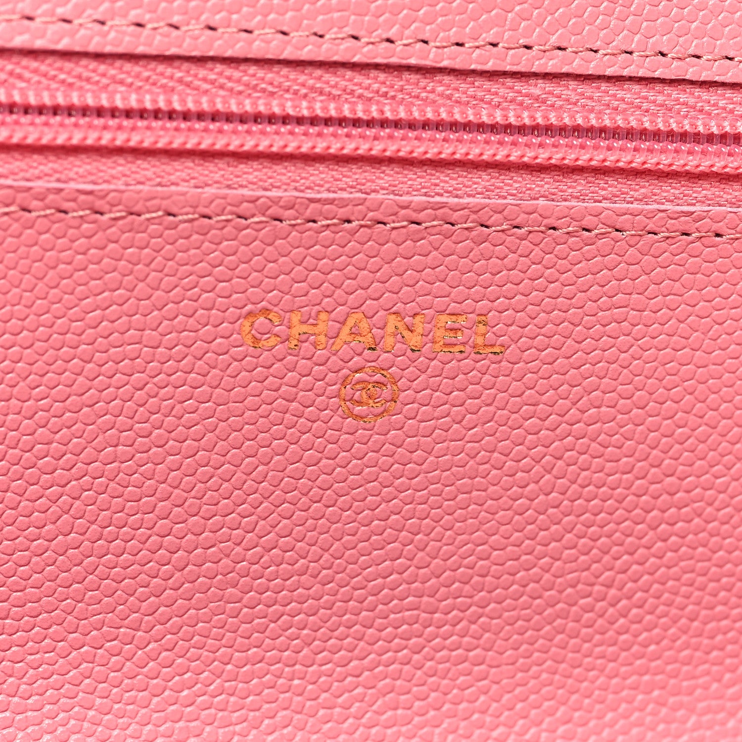 Chanel Caviar Quilted Wallet on Chain WOC Pink 6 of 11
