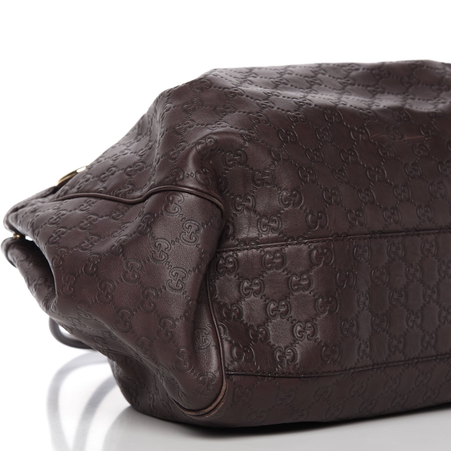 Gucci Guccissima Signature Large Sukey Tote Chocolate 6 of 10