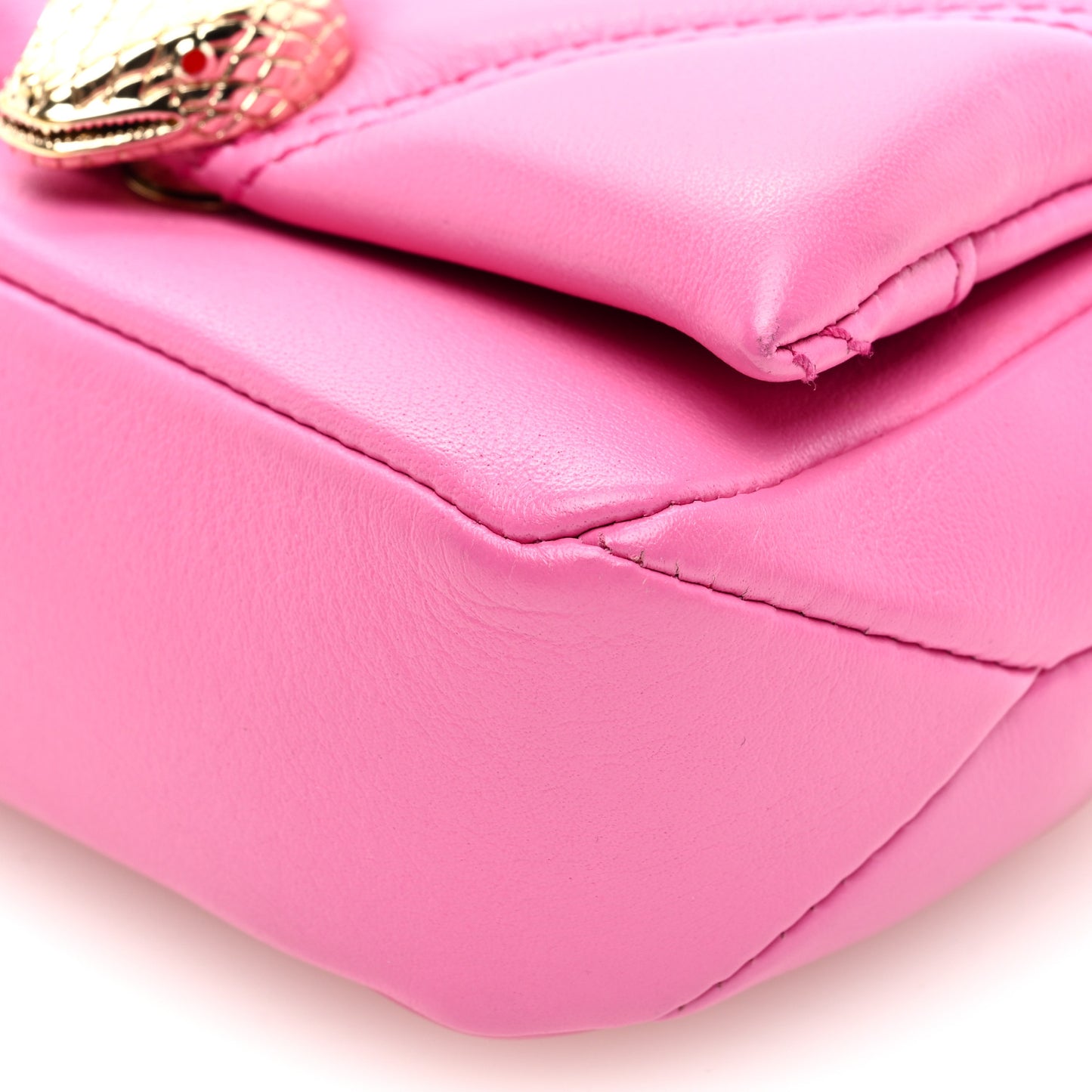 Calfskin Serpenti Cabochon Micro Bag Pink