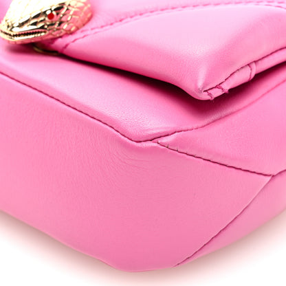 Bulgari Calfskin Serpenti Cabochon Micro Bag Pink 9 of 9