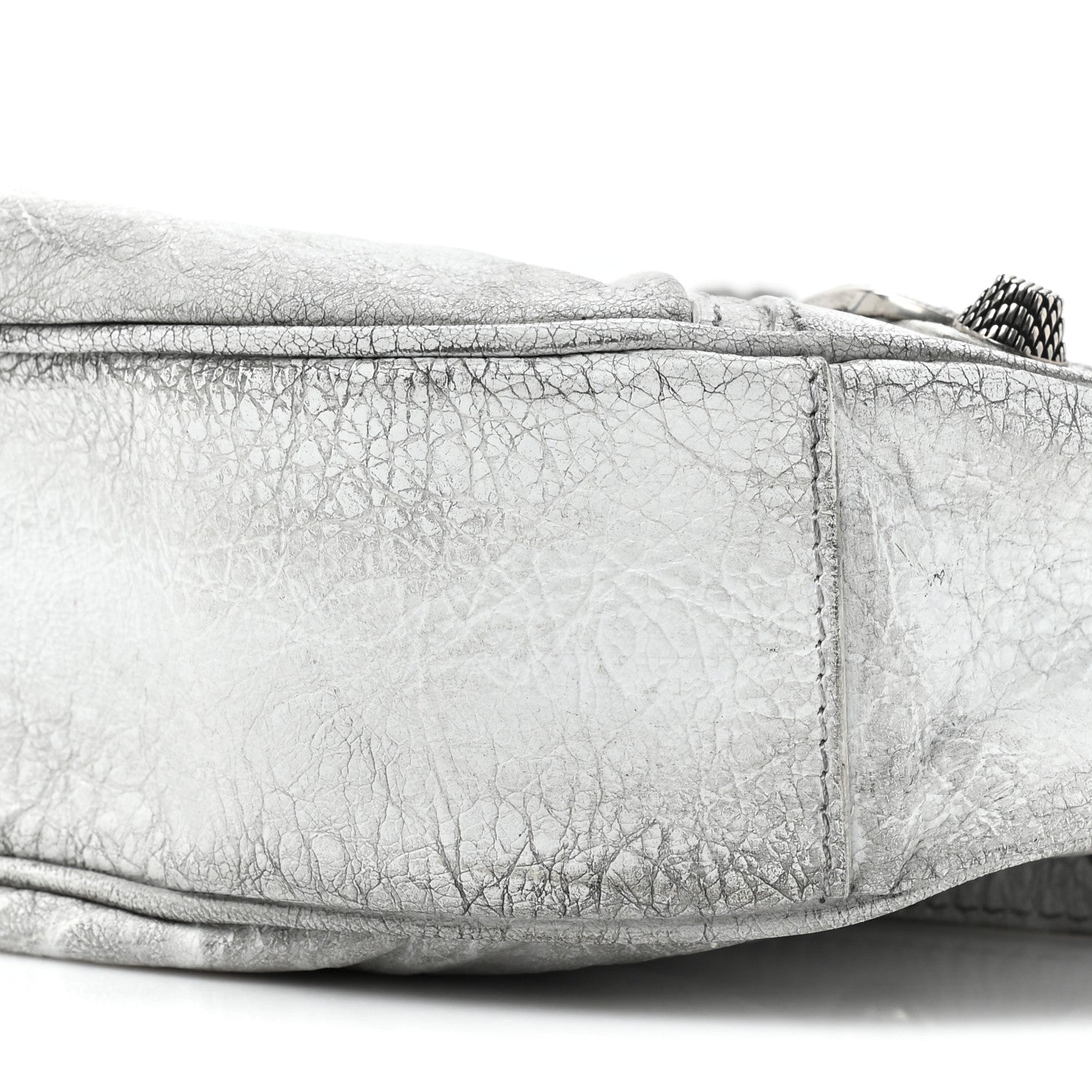 Balenciaga Agneau Arena Dirty Effect Le Cagole Shoulder Bag XS Optic White 8 of 12