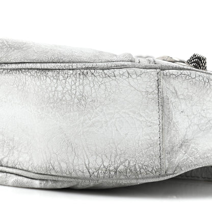 Balenciaga Agneau Arena Dirty Effect Le Cagole Shoulder Bag XS Optic White 8 of 12