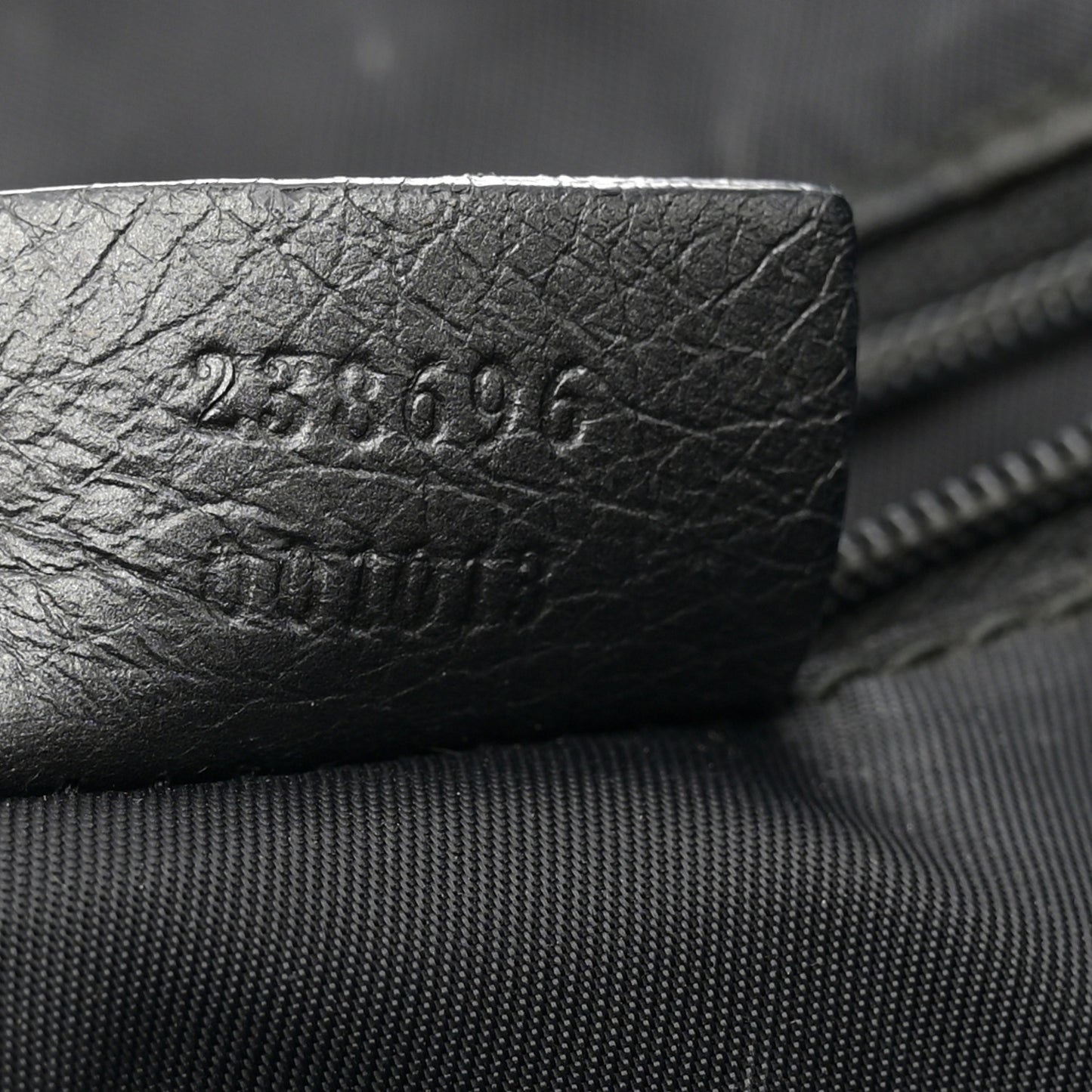 Metallic Guccissima Large Tote Dark Grey