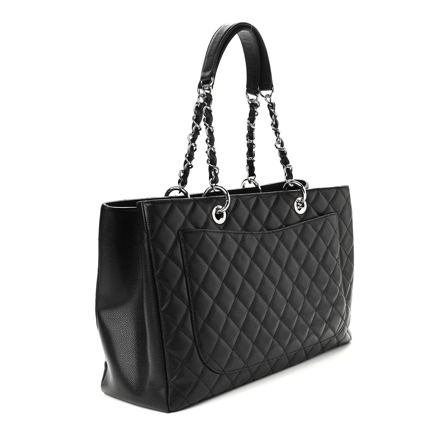 Caviar Quilted XL Grand Shopping Tote GST Black