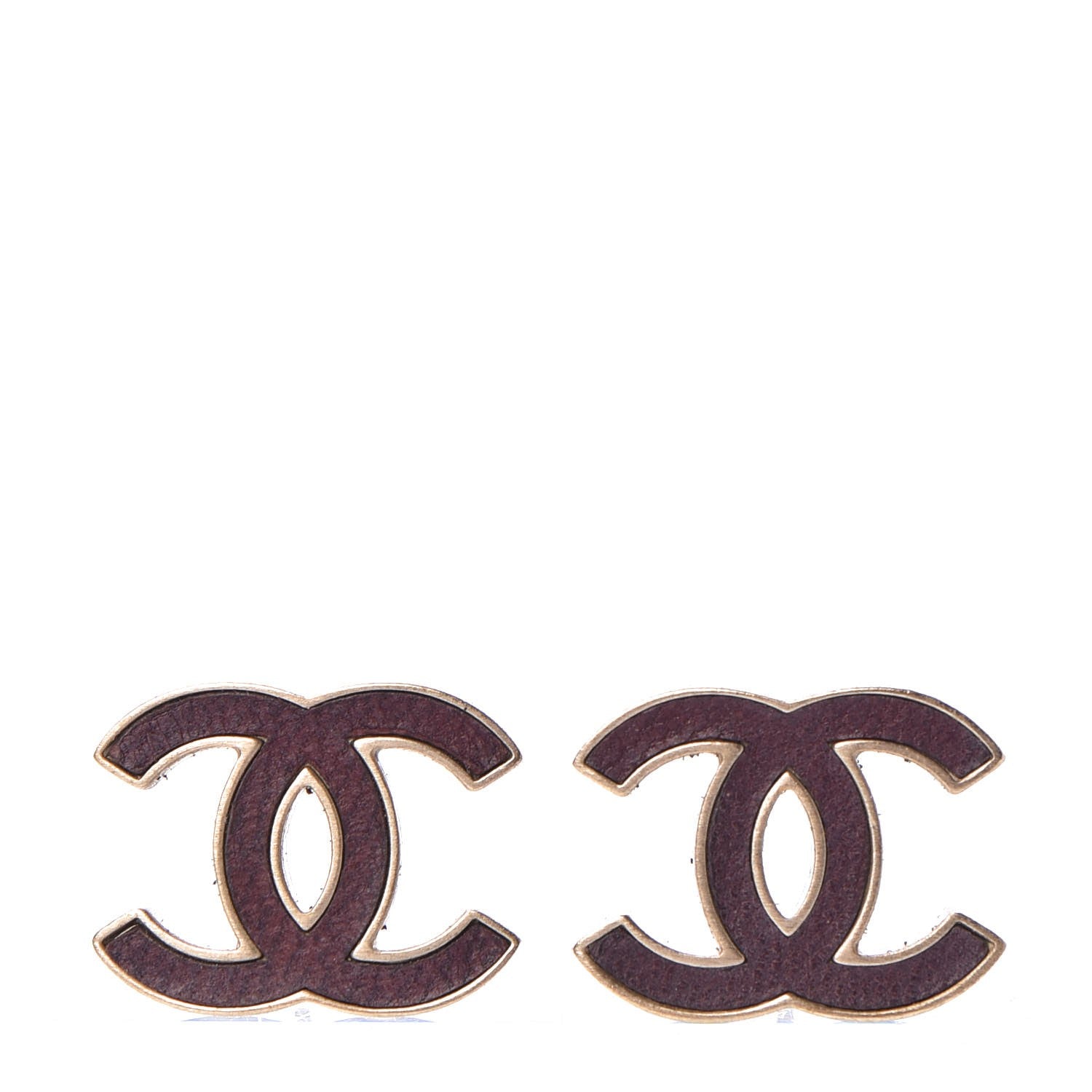 Chanel Lambskin CC Earrings Silver 1 of 6