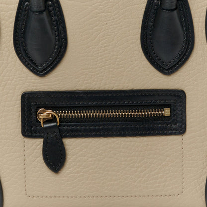 Celine Elephant Calfskin Nano Tri-Color Luggage Sand 8 of 10