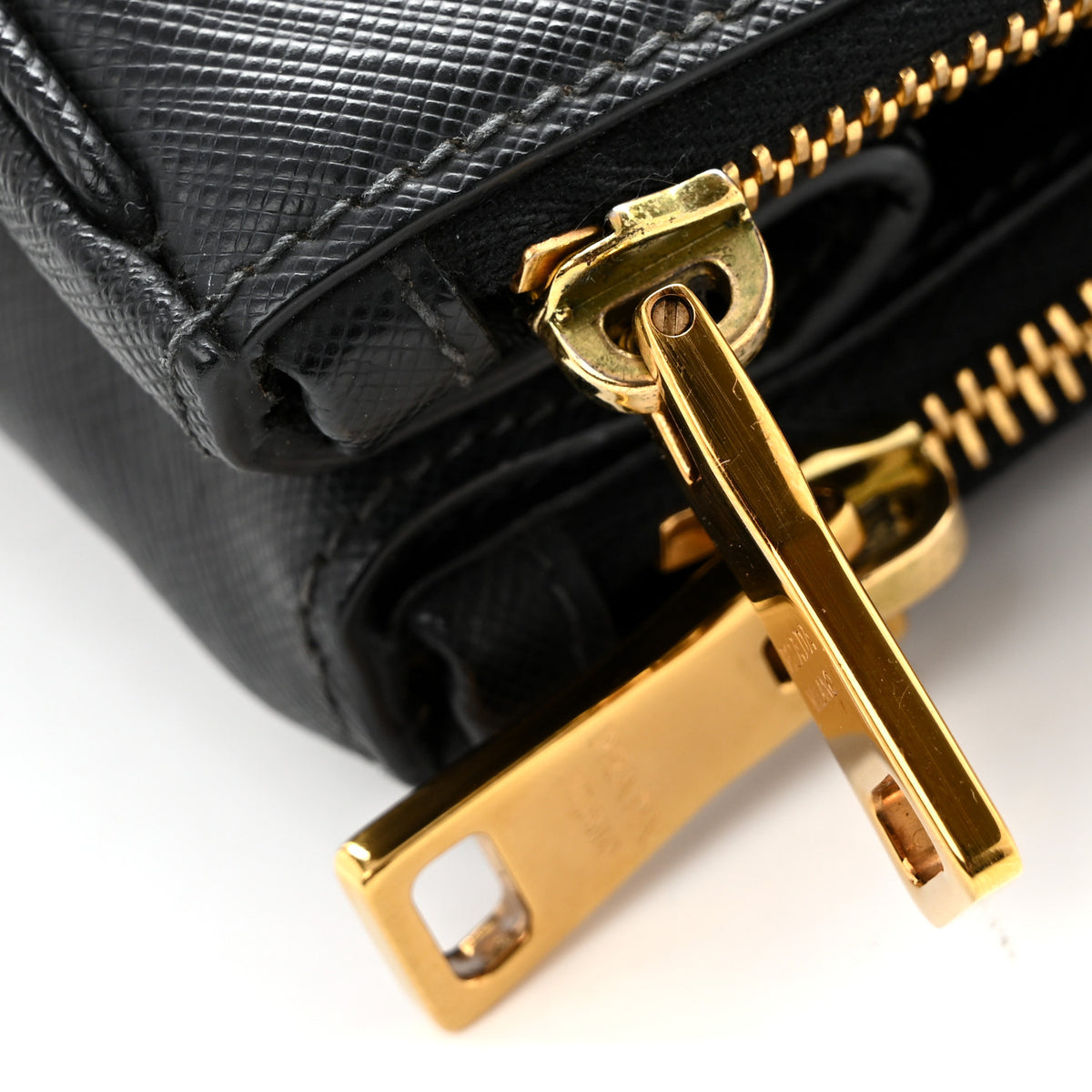 Prada Saffiano Lux Large Galleria Double Zip Tote Black 11 of 13