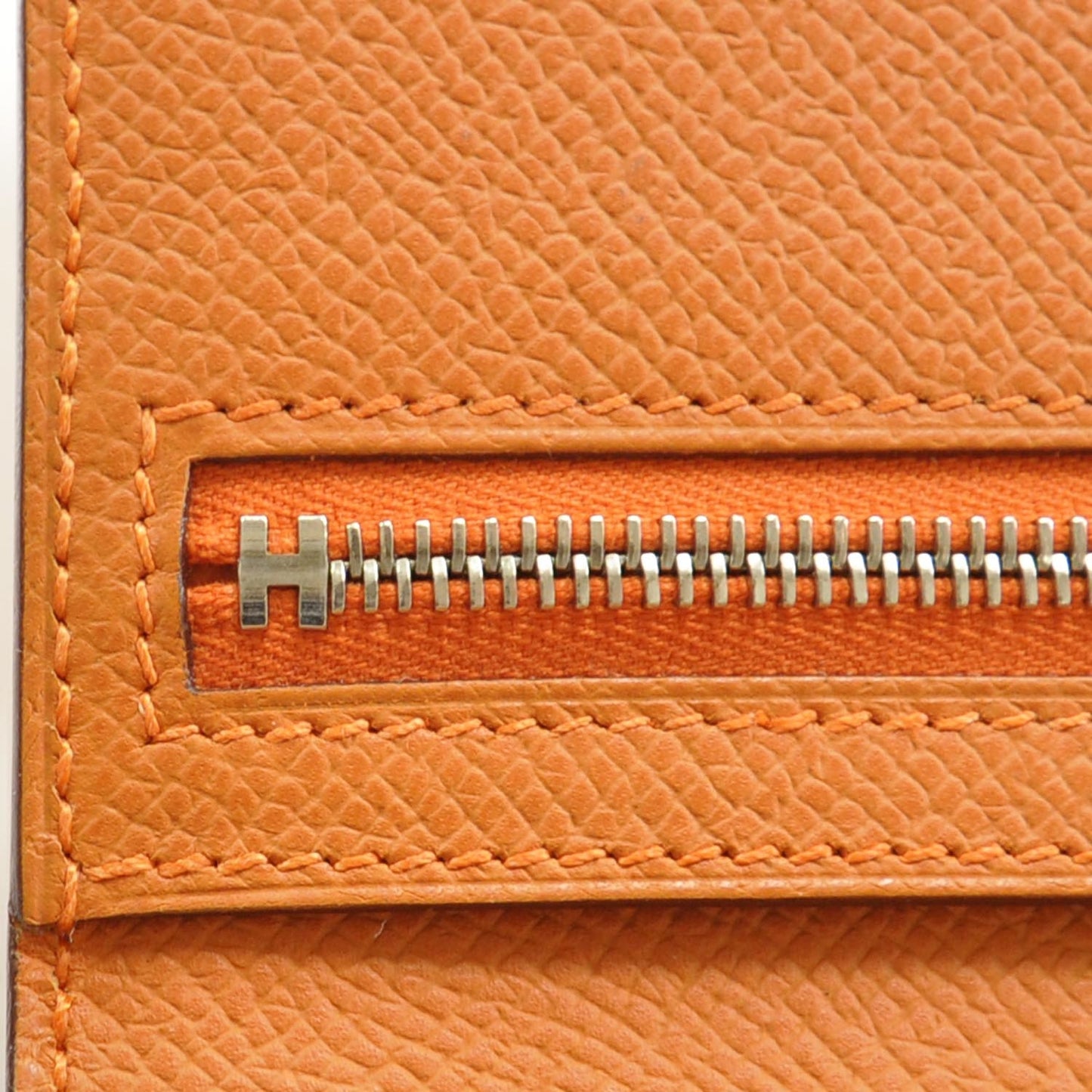 Veau Epsom Bearn Wallet Orange
