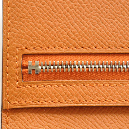 Hermes Veau Epsom Bearn Wallet Orange 9 of 9