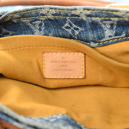 Louis Vuitton Monogram Denim Sac Plat Blue 6 of 15