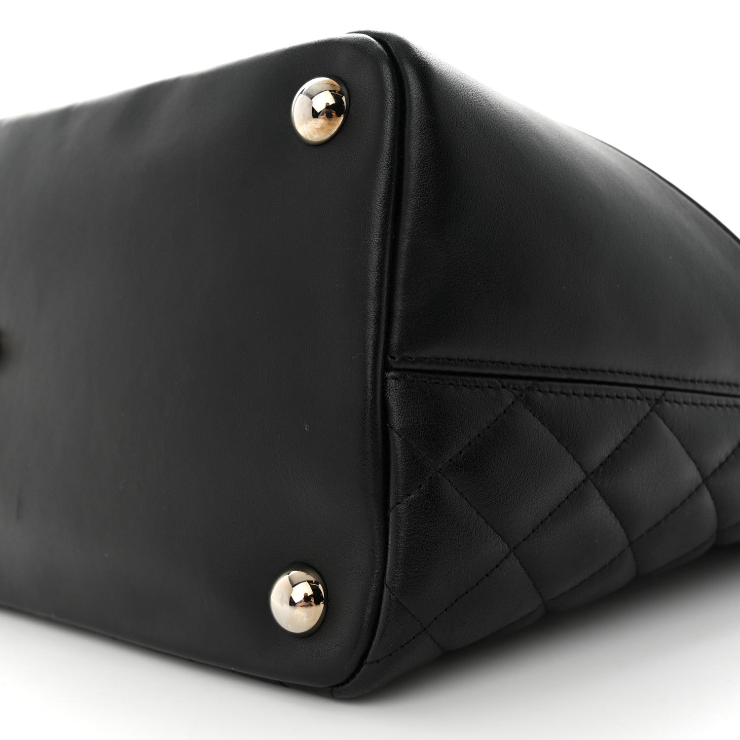 Chanel Calfskin Quilted Large Cambon Tote Black 10 of 16