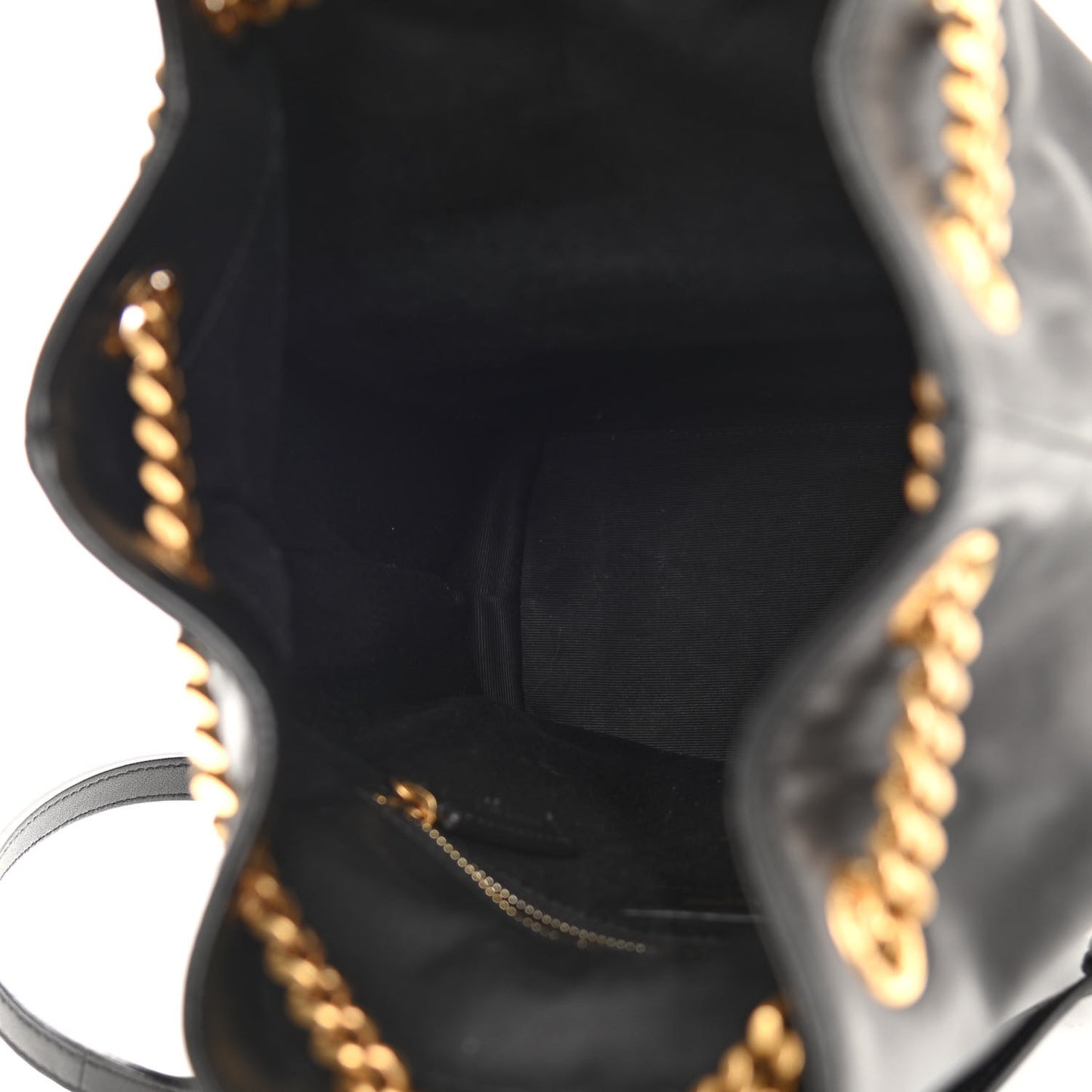 Lambskin Matelasse Monogram Joe Backpack Black