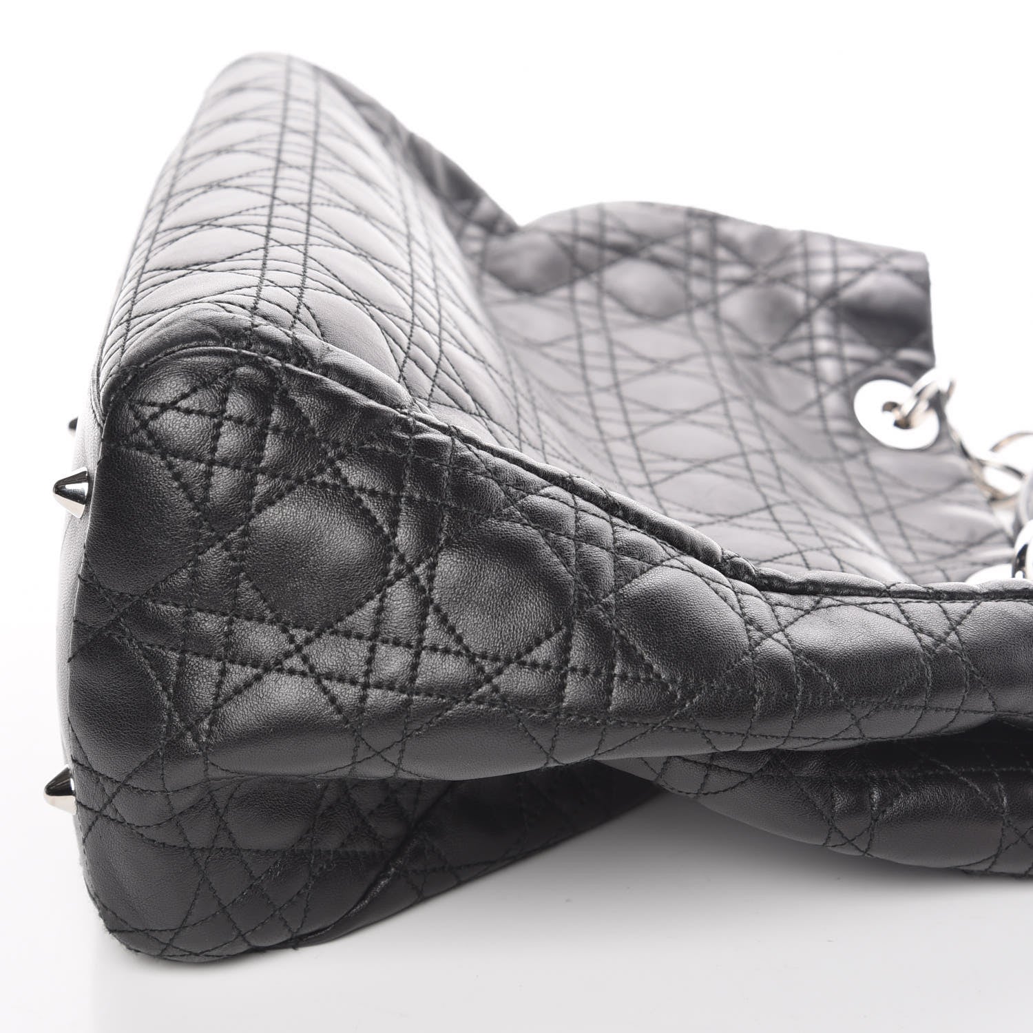 Christian Dior Lambskin Cannage Large Dior Soft Shopping Tote Black 13 of 16