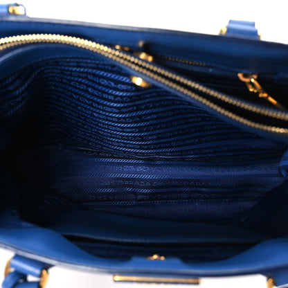 Prada Saffiano Lux Medium Galleria Double Zip Tote Blue 5 of 11