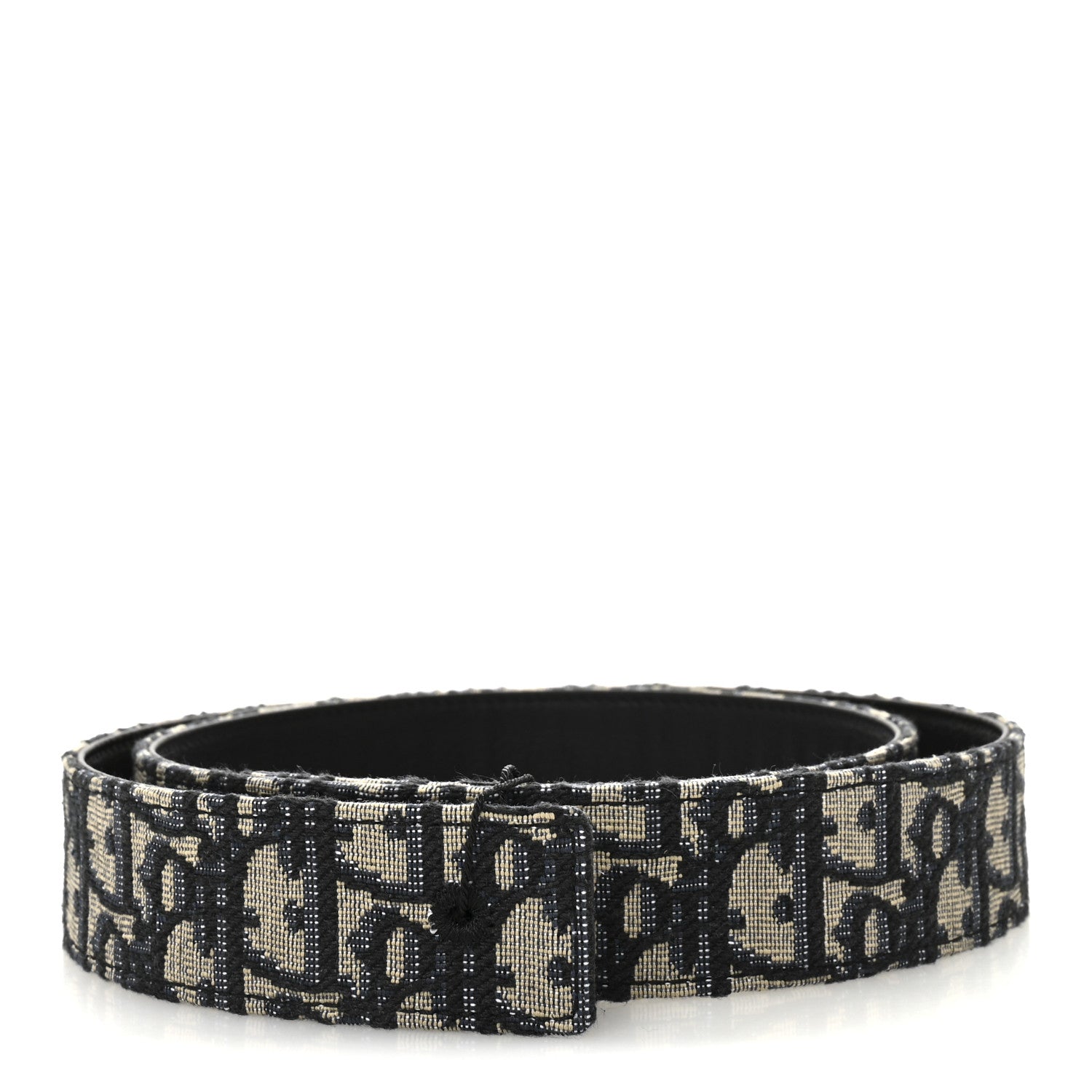 Christian Dior Jacquard Oblique 20mm Belt 90 36 Blue 1 of 5