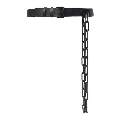 Louis Vuitton Taurillon Monogram Signature 35 MM Chain Belt 80 32 Black 3 of 14