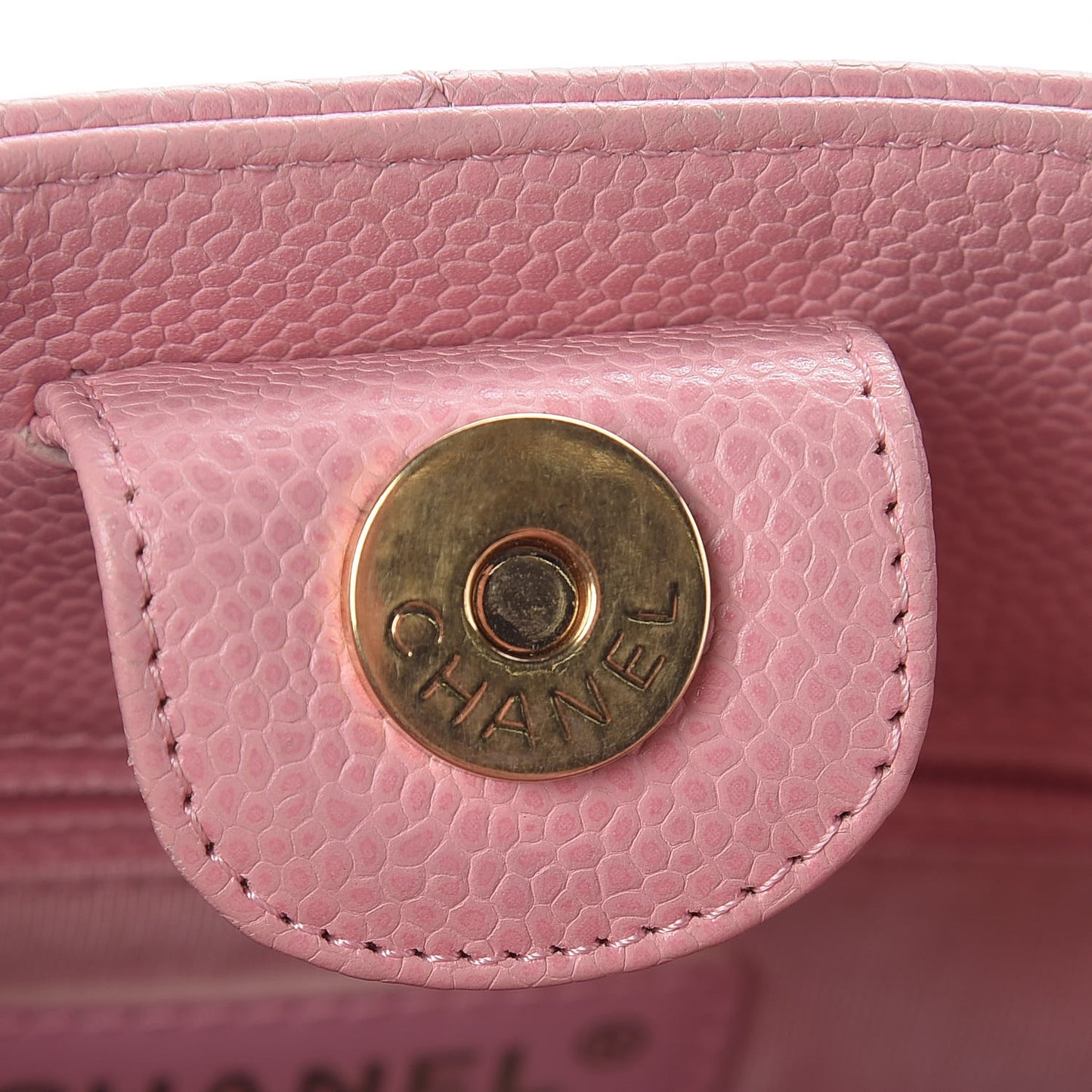 Caviar Quilted Petit Shopping Tote PST Pink