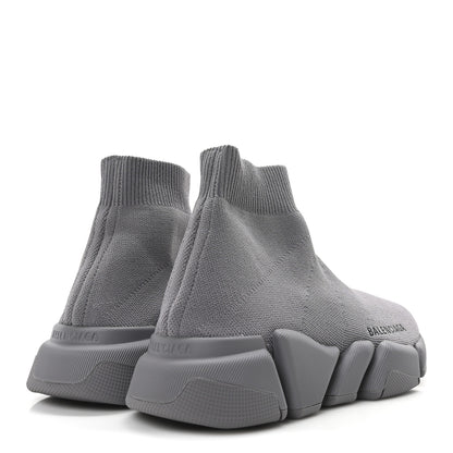 Balenciaga Technical 3D Recycled Knit Womens Speed 2.0 Sneakers 35 Monocolor Grey 5 of 10