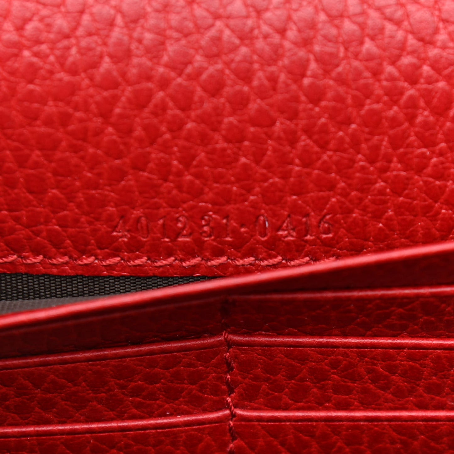 Calfskin Mini Dionysus Chain Wallet Hibiscus Red