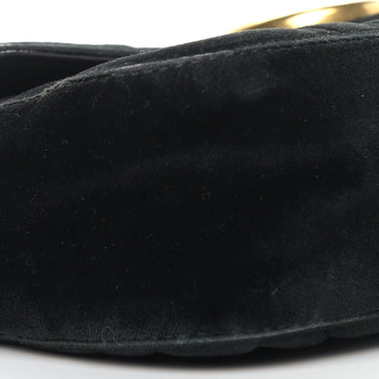 Gucci Velvet Matelasse Mini GG Marmont Shoulder Bag Black 8 of 16