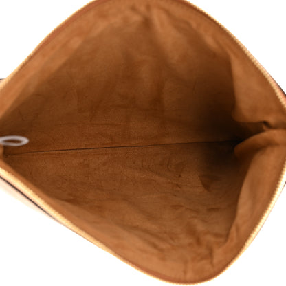 MCM Visetos Liz Shopper Tote Pouch Cognac 5 of 10