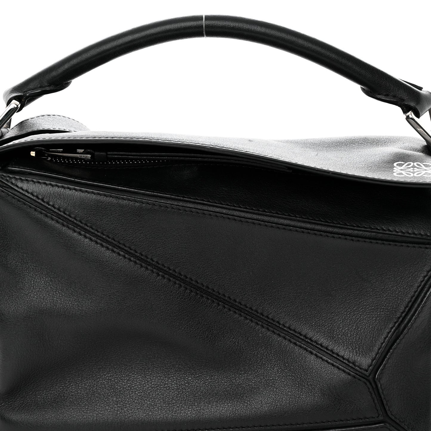 Calfskin Small Puzzle Bag Black