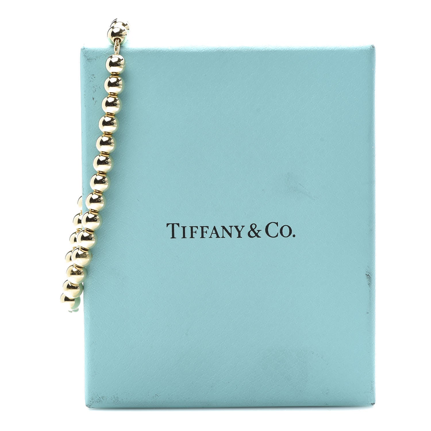 Tiffany 18K Yellow Gold 5.5mm HardWear Ball Bracelet 8 of 8