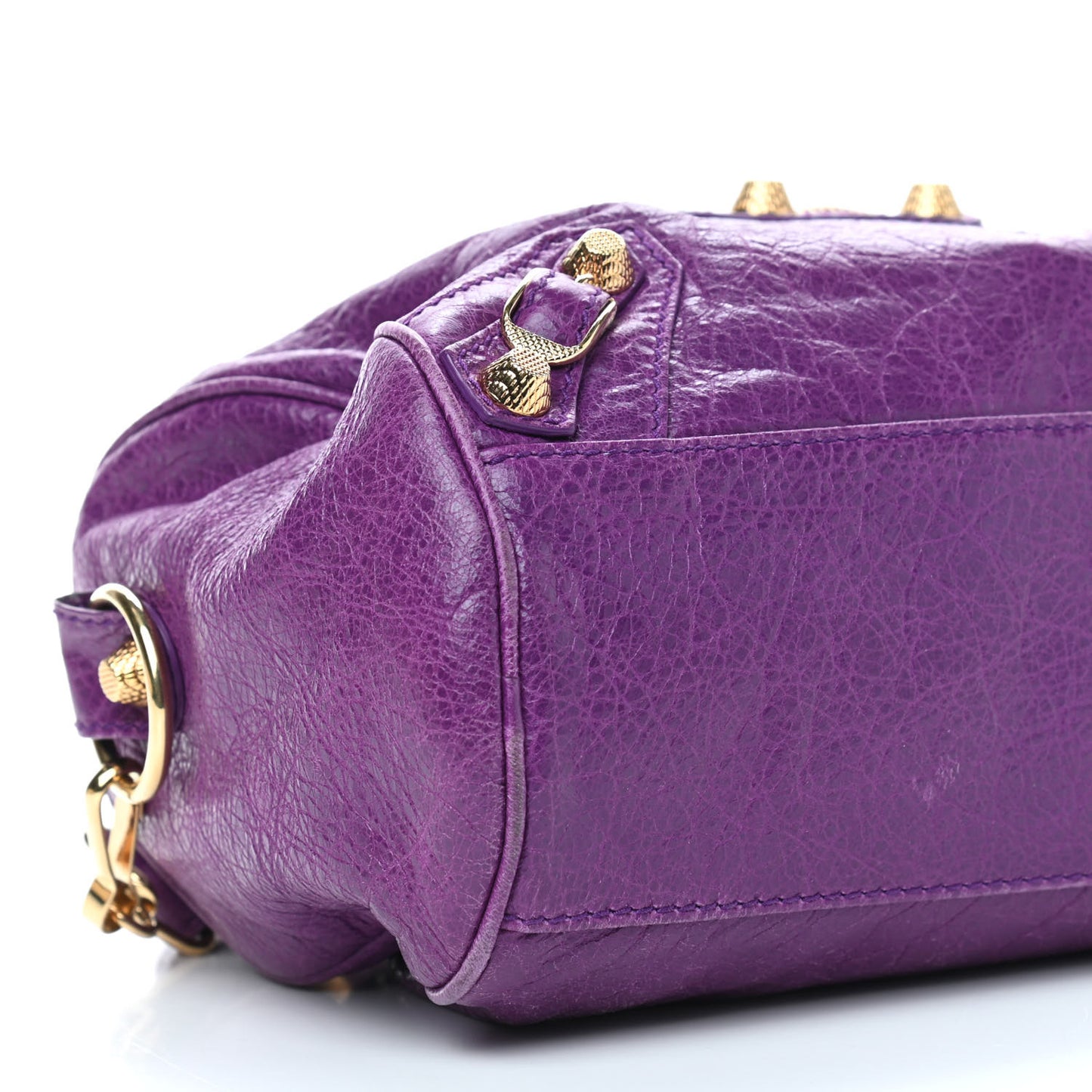 Agneau Giant 21 Gold Hardware Mini Twiggy Ultraviolet