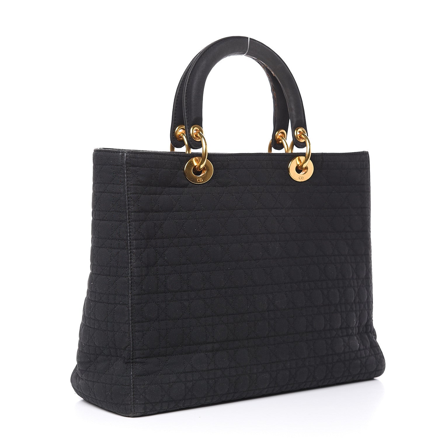 Christian Dior Nylon Cannage Large Lady Dior Black 3 of 16
