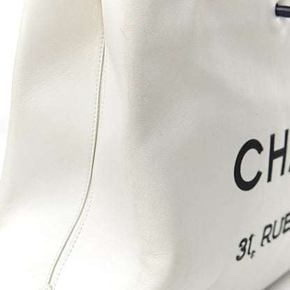 Chanel Calfskin Large Essential 31 Rue Cambon Tote White Black 23 of 26