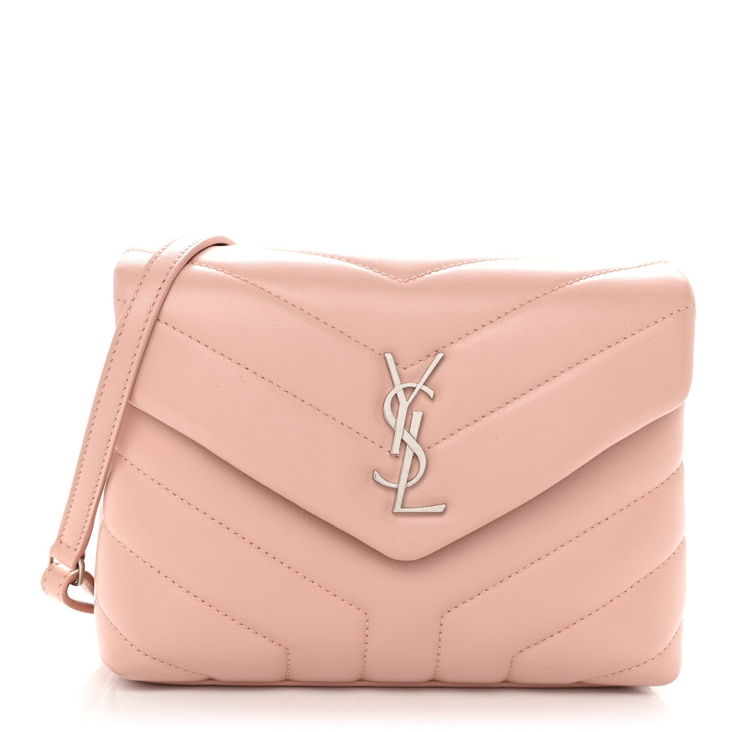 Calfskin Y Quilted Monogram Toy Loulou Crossbody Bag Tender Pink