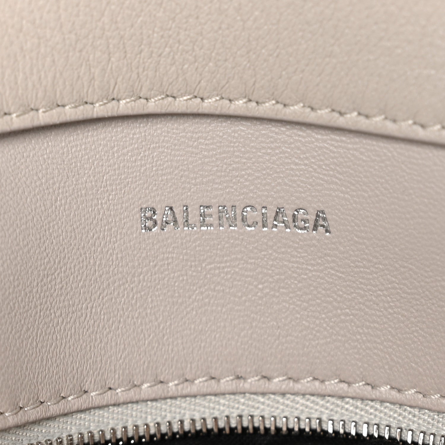 Balenciaga Semi Shiny Smooth Calfskin XS Downtown Shoulder Bag Cold Beige 6 of 12