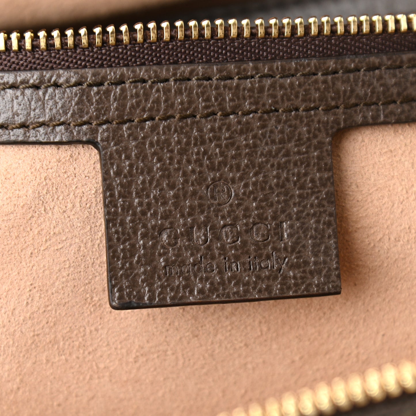 GG Supreme Monogram Web Medium Ophidia Tote Bag Brown