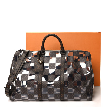 Louis Vuitton PVC Monogram Chess Keepall Bandouliere 50 9 of 9