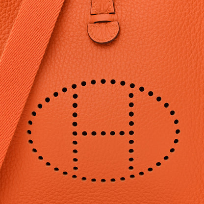 Hermes Taurillon Clemence Evelyne TPM Orange 9 of 11