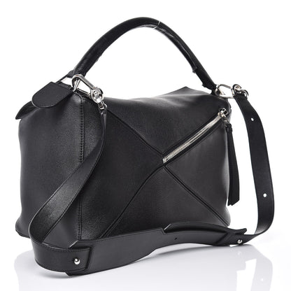 Loewe Calfskin Large Puzzle Bag Black 3 of 10