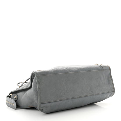 Balenciaga Chevre Silver Metallic Edge Hardware City Bleu Acier 4 of 14