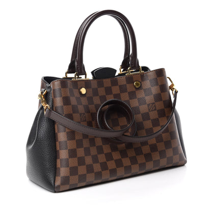 Louis Vuitton Damier Ebene Cuir Taurillon Brittany Black 3 of 10