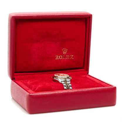 Rolex Stainless Steel 18K Yellow Gold Diamond 26mm Oyster Perpetual Datejust Watch Champagne 69173 5 of 5
