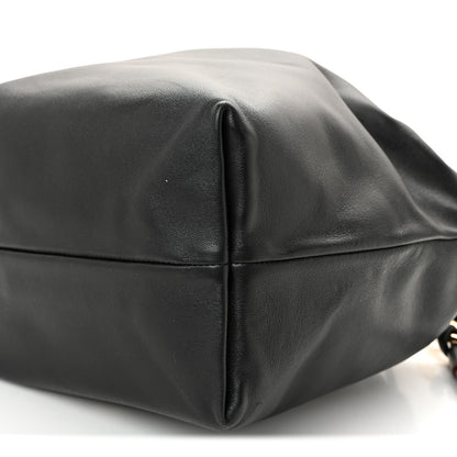 Valentino Garavani Nappa Vlogo Pouf Bucket Bag Black 9 of 9