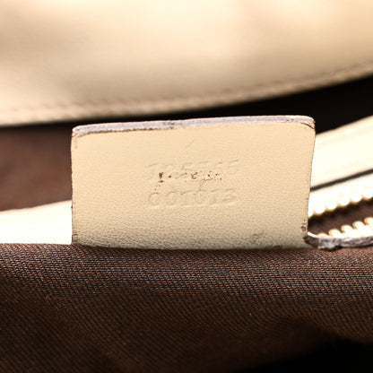 Gucci Monogram Medium Indy Top Handle Hobo Off White 7 of 10