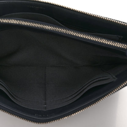 Chanel Denim Small Deauville Zipped Pouch Dark Blue 5 of 12